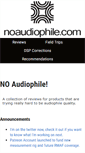 Mobile Screenshot of noaudiophile.com