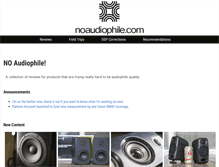 Tablet Screenshot of noaudiophile.com
